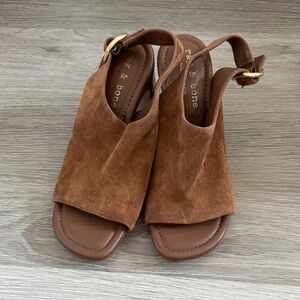 Rag & Bone Gigi Suede Slingback Sandals